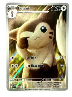 Furret 168/159 Illustration Rare Journey Together Pokemon Holo Near Mint - Image 1