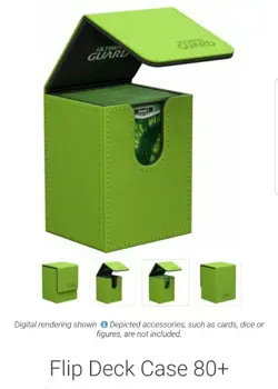 Ultimate Guard 80+ Flip Deck Case Box Green MTG TCG Magic Gathering CCG Pokemon - Image 2