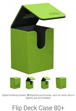 Ultimate Guard 80+ Flip Deck Case Box Green MTG TCG Magic Gathering CCG Pokemon - Image 3