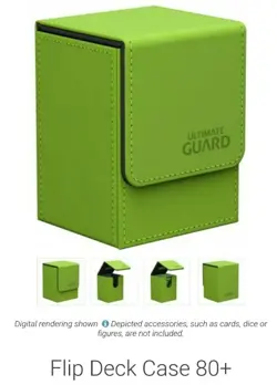 Ultimate Guard 80+ Flip Deck Case Box Green MTG TCG Magic Gathering CCG Pokemon - Image 4