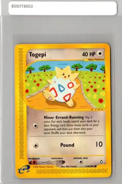 Togepi 114/147 Pokemon TCG Aquapolis e-reader VLP - Image 1
