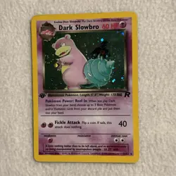 💥 Dark Slowbro 12/82 Holo Foil Rare WOTC Pokemon Vintage Team Rocket Set 2000 - Image 1