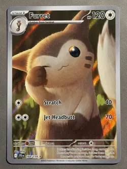 Furret 168/159 (JTG) Journey Together NM Illustration Rare Pokemon Card - Image 1