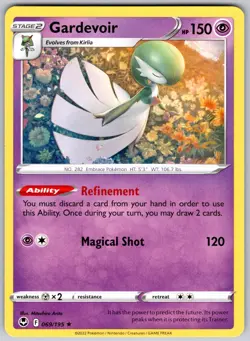 Gardevoir 069/195 Rare Silver Tempest Pokemon Near Mint - Image 1
