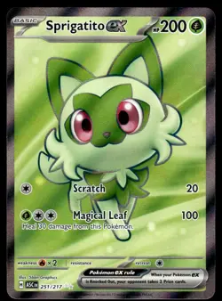 Sprigatito ex 251/217 Ultra Rare Ascended Heroes Pokemon Holo Near Mint - Image 1