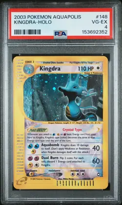 2003 POKEMON AQUAPOLIS #148 KINGDRA-HOLO PSA 4 - Image 1