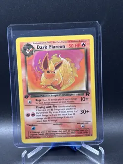 Dark Flareon Team Rocket 1st Edition 35/82 Pokemon LP - Image 1