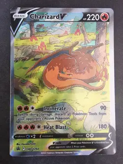 Pokemon Charizard V SWSH260 Sword & Shield Promo Holo 220 HP English 2022 - Image 1