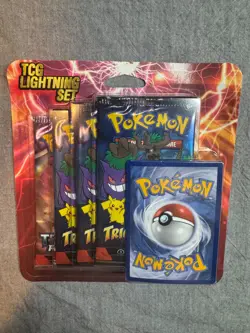 POKEMON TCG LIGHTNING SET 6 Packs + Bonus Card BRAND NEW SEALED - Image 1