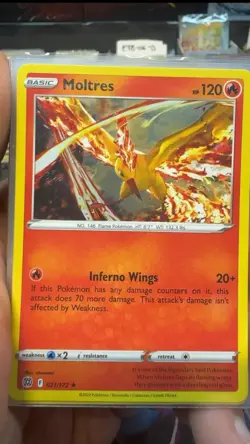 MOLTRES (COSMOS HOLO) 021/172 MISCELLANEOUS CARDS & PRODUCTS P NM - Image 2