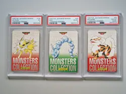PSA 6/5/4 Arcanine Jolteon Onix Pokemon Bandai Carddass Japanese Vending 1996 - Image 2