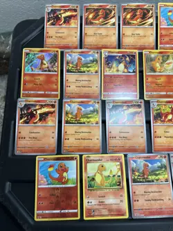 (30) CHARMANDER CHARIZARD CARDS LOT VTG HOLO Pokemon Battle Blue - Image 2
