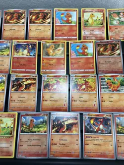 (30) CHARMANDER CHARIZARD CARDS LOT VTG HOLO Pokemon Battle Blue - Image 3