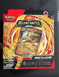 Pokemon TCG Deluxe Battle Deck Ninetales ex 60-Card Deck English 2024 - Image 1