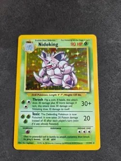 NIDOKING HOLO Rare # 11/102 | BASE SET | Pokemon 1999 TCG Vintage Card LP - Image 2