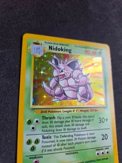 NIDOKING HOLO Rare # 11/102 | BASE SET | Pokemon 1999 TCG Vintage Card LP - Image 3