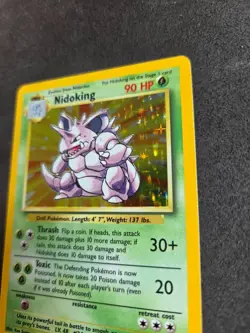 NIDOKING HOLO Rare # 11/102 | BASE SET | Pokemon 1999 TCG Vintage Card LP - Image 4