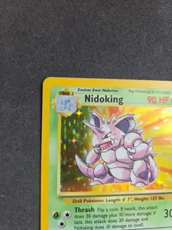 NIDOKING HOLO Rare # 11/102 | BASE SET | Pokemon 1999 TCG Vintage Card LP - Image 5