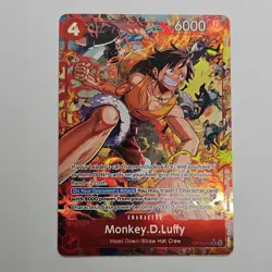 SHIPS TODAY One Piece Monkey.D.Luffy Alt Art OP16-015 The Time of Battle ENGLISH - Image 1