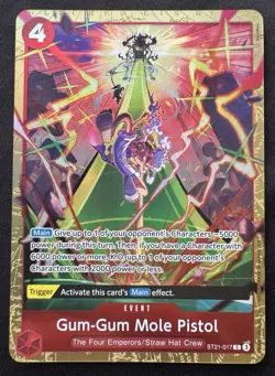 Gum-Gum Mole Pistol ST21-017 Premium Best Selection Vol. 5 One Piece NM - Image 1