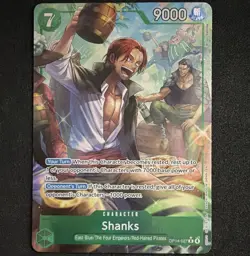 Bandai One Piece TCG Shanks Character OP14-027 R Alt Art Holo English - Image 1