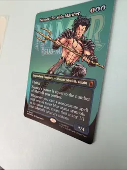 Namor the Sub-Mariner (Borderless) Marvel Super Heroes Foil Mtg M/NM MYTHIC - Image 3