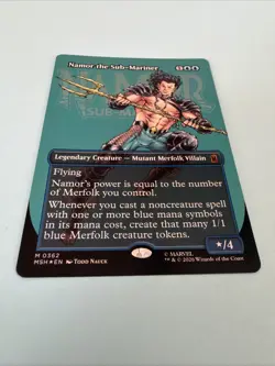 Namor the Sub-Mariner (Borderless) Marvel Super Heroes Foil Mtg M/NM MYTHIC - Image 4