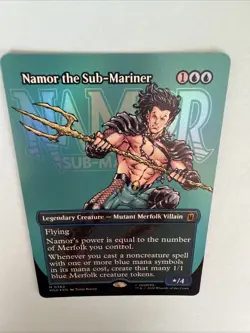 Namor the Sub-Mariner (Borderless) Marvel Super Heroes Foil Mtg M/NM MYTHIC - Image 5