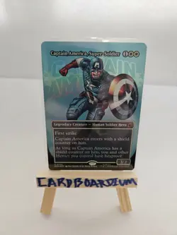 Mint/Near-Mint, English - 1 x MTG Captain America, Super-Soldier (0352) - Foil - - Image 1