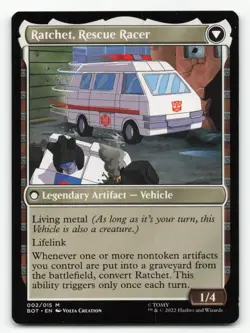 Ratchet, Field Medic/ Ratchet, Rescue Racer (Mythic Rare, Non-Foil) NM - Image 2