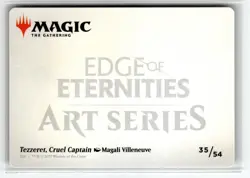 35-Tezzeret, Cruel Captain (Gold-Stamp)-S NM-Art Srs: Edge of Eternities (ASEOE) - Image 2