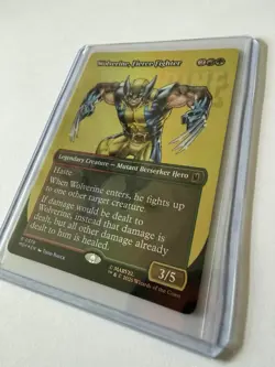 Wolverine, Fierce Fighter #0378 Foil MTG Marvel Super Heroes Borderless NM - Image 2