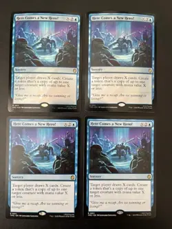 MTG- Here Comes a New Hero! x4 - TMNT (Two are Surge FOIL) - Image 1