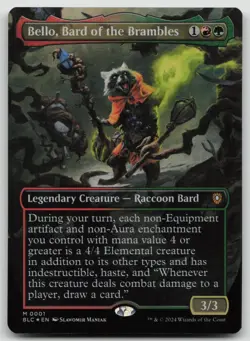 Bello, Bard of the Brambles (Borderless) 1 Commander: Bloomburrow NM - Image 1