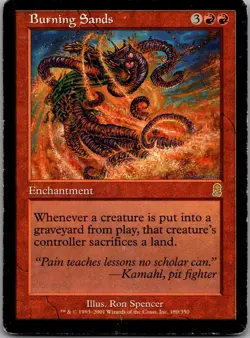Burning Sands 180 Rare Odyssey Magic: The Gathering Moderately Played - Image 1