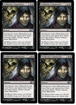 4 x Teuflischer Lehrmeister / Diabolic Tutor - MAGIC 2014 - deutsch *Playset* - Image 1