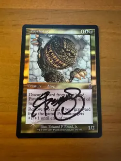 Psychatog Odyssey ODY Original Foil Magic the Gathering MTG SIGNED LP #2 - Image 1