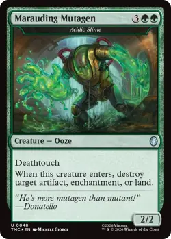 Marauding Mutagen - Acidic Slime (Surge Foil) - 48 - NM - Commander: Teenage ... - Image 1