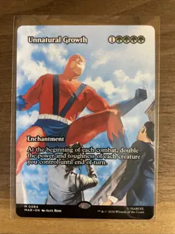 MTG Unnatural Growth #0084 Borderless Mythic Marvel Universe Eternal-Legal (MAR) - Image 1