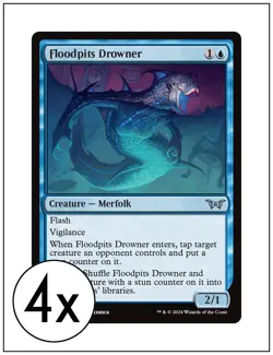 4x Floodpits Drowner, Magic the Gathering, MTG NM - Image 1