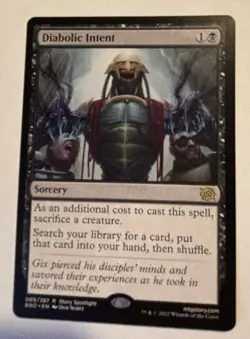 Diabolic Intent - MTG The Brothers' War - Near Mint - Image 1
