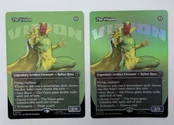 2x The Vision (Borderless) [Marvel Super Heroes] Foil & Non Foil Near Mint - Image 2