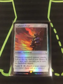 MTG Magic The Gathering Explorer’s Scope Foil Artifact Ramp Fallout Commander - Image 1