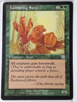 Lumber Satyr - Mercadian Masques - Magic the Gathering MTG Nice! - Image 1