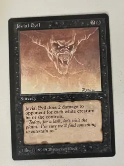 Magic the Gathering MTG Legends Jovial Evil NM- (Beta Bob) - Image 1