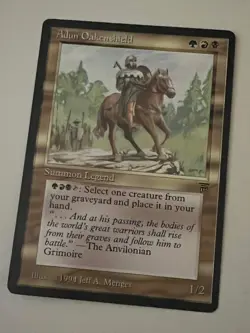 Magic the Gathering MTG Legends Adun Oakenshield LP+ (Beta Bob) - Image 1