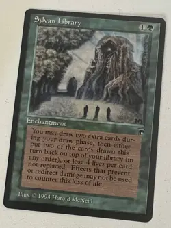Magic the Gathering MTG Legends Sylvan Library NM (Beta Bob) - Image 1