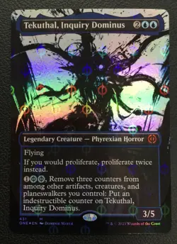 MTG ONE #431 Tekuthal, Inquiry Dominus Showcase Step-and-Compleat Foil NM - Image 1