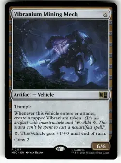 Vibranium Mining Mech R 117 NM Commander: Marvel Super Heroes MTG M-06 - Image 1