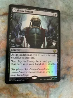 [MTG] Diabolic Intent - Promo Pack Foil - The Brothers' War (BRO) - Image 1